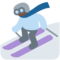 Skier - Black emoji on Twitter